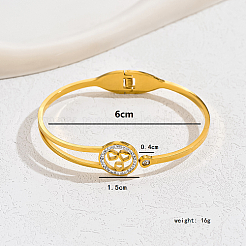 201 Stainless Steel Cuff Bangles&nbsp;MD1186-1