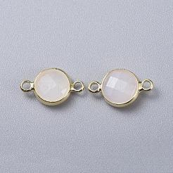 Golden Tone Brass Glass Links connectors&nbsp;GLAA-M004-B-13G
