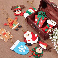 9Pcs 9 Style Felt Pendant Decorations&nbsp;FABR-GF0001-01