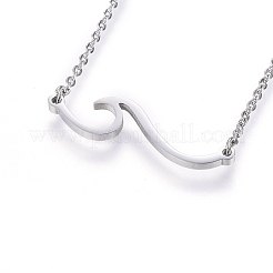 304 Stainless Steel Pendant Necklaces&nbsp;NJEW-H491-17