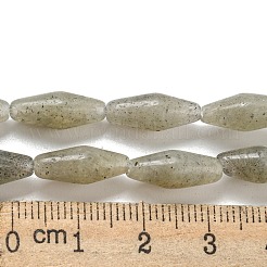天然石ラブラドライトビーズ連売り  双円錐形  14~15x6mm  穴：1mm  約25~26個/連  14.57~15.16''（37~38.5センチメートル）&nbsp;G-A223-A04-01