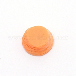 樹脂デコデンカボション  模造食品  穴がない  エッグタルト  ゴールド  16x15x8mm&nbsp;RESI-CJC0001-78