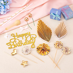 DIY Glitter Paper Birthday Crafts Accessories&nbsp;DIY-TA0010-57