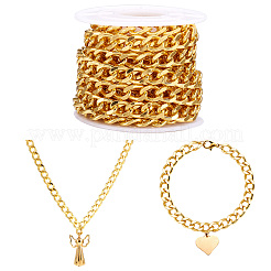 9.84 Feet Brass Faceted Curb Chains&nbsp;CHC-TA0001-31