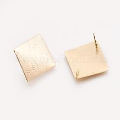 Brass Ear Stud Findings&nbsp;X-KK-S345-018