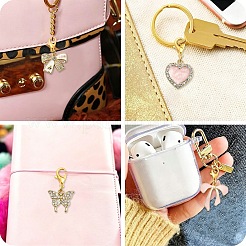 10Pcs 10 Styles Alloy Enamel & Rhinestone Pendant Decorations&nbsp;HJEW-YW00505