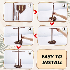 Baseball T Bar Wood Ring Display Stands&nbsp;RDIS-WH0019-22