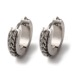 304 Stainless Steel Hoop Earrings&nbsp;EJEW-D331-13P