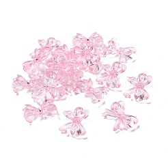 透明なアクリルビーズ  蝶結び  ラベンダーブラッシュ  14x18x4.5mm  穴：2mm  約917個/500g&nbsp;TACR-B002-04D