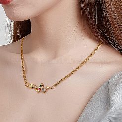 5Pcs Brass Micro Pave Cubic Zirconia Links Connectors&nbsp;ZIRC-SZ0002-80G