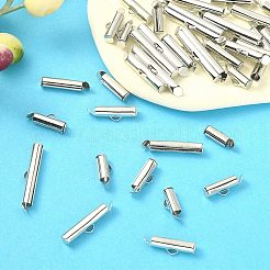 100Pcs 5 Styles Iron Slide On End Clasp Tubes&nbsp;IFIN-YW0003-11