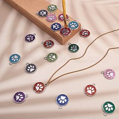 20Pcs 10 Colors Enamel Charms&nbsp;ENAM-SZ0001-95