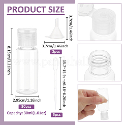 50Pcs Plastic Flip Top Cap Bottles&nbsp;MRMJ-BC0003-56B