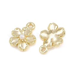 Alloy with ABS Plastic Pearl Charms&nbsp;AL-CBA415D-22G