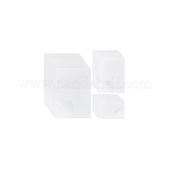 3 スタイルのペットプラスチックラミネートシート  長方形  ホワイト  14.8~29.7x10.5~21x0.05cm&nbsp;FIND-WH0152-712