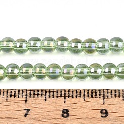 Electroplate Transparent Glass Beads Strands&nbsp;GLAA-T032-T4mm-AB17