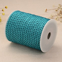 ねじれたナイロンコード  ティール  5mm  約18~19ヤード/ロール（16.4m〜17.3m /ロール）&nbsp;NWIR-A001-20