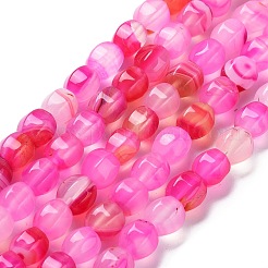 Natural Banded Agate Beads Strands&nbsp;G-G172-02B