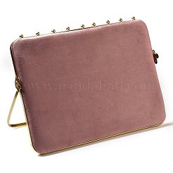 ベルベットのネックレスディスプレイラック  ネックレスを吊るすためのジュエリースタンド  フラミンゴ  35.5x26cm&nbsp;PW-WG83730-01