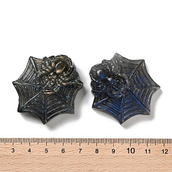 天然石ラブラドライトカボション  クモ  45~47x42.5~44x11.5~13.5mm&nbsp;G-I368-A05