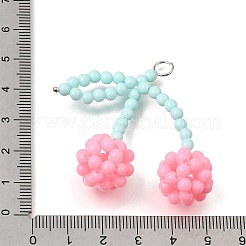 Plastic Beaded Big Pendants&nbsp;PL-CBAF21A-01