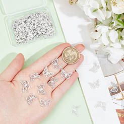 100Pcs 304 Stainless Steel Filigree Connector Charms&nbsp;STAS-UN0057-14