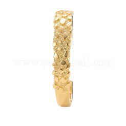 真鍮風の質感のあるオープンカフバングル（女性用）  ゴールドカラー  内径：2.17インチ（5.5cm）&nbsp;WGE2CBB-01