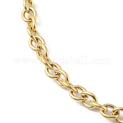 Ion Plating(IP) 304 Stainless Steel Cable Chain Bracelets for Men Women&nbsp;BJEW-M293-04G