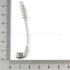Alloy Sports Equipment Pendants&nbsp;PALLOY-R157-05P-01
