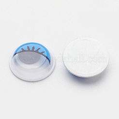 Plastic Wiggle Googly Eyes Buttons DIY Scrapbooking Crafts Toy Accessories with Label Paster on Back&nbsp;KY-S003B-10mm-M
