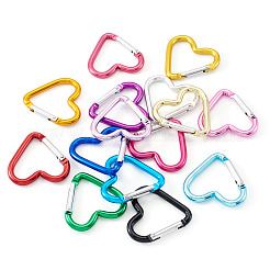 15Pcs 15 Colors Zinc Alloy Screw Locking Carabiner&nbsp;FIND-TA0009-84