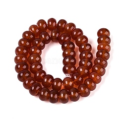 Dyed Natural Carnelian Beads Strands&nbsp;G-Q606-44A-01