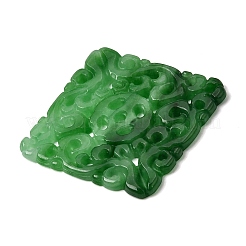 Natural Myanmar Jade Dyed Connector Charms&nbsp;G-Z162-18B