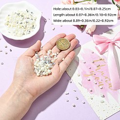 ベーキングペイント ガラスシードビーズ 50g  ジュエリー作りのための  混合図形  ベージュ  1.8~9.2x2.2~9.2x3.5~9.2mm  穴：0.7~2.5mm&nbsp;GLAA-SZ0002-10A