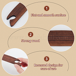 4Pcs Wood Knitting Loom Shuttles&nbsp;WOOD-BC0001-15