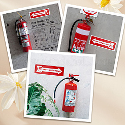 Waterproof Fire Extinguisher Sign Stickers&nbsp;DIY-WH20049-20