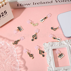 10Pcs 5 Styles Alloy Enamel Mobile Dustproof Plug&nbsp;PALLOY-CA00037