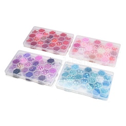 (Defective Closeout Sale)DIY 24 Styles Acrylic & Resin Beads Jewelry Making Finding Kit&nbsp;AC-XCP0001-01