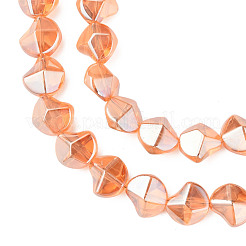 Electroplate Glass Beads Strands&nbsp;EGLA-N008-019-C03