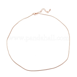 Brass Snake Chain Necklaces&nbsp;NJEW-K123-07RG