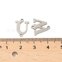 26Pcs 26 Styles 201 Stainless Steel Laser Cut Letter A~Z Links&nbsp;STAS-P428-16P