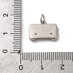 Brass Micro Pave Cubic Zirconia Pendants&nbsp;KK-P308-35P