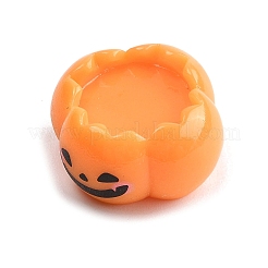 ハロウィーンの樹脂製フィギュア像、自宅、オフィス、デスクトップの装飾用  カボチャ  13.5x25x25mm&nbsp;DJEW-M017-03D
