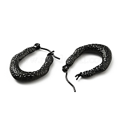 Ion Plating(IP) 304 Stainless Steel Teardrop Chunky Hoop Earrings for Women&nbsp;EJEW-G293-14EB
