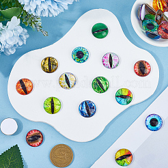 40Pcs 20 Styles Glass Cabochons&nbsp;GGLA-SP0001-05