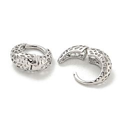 Thick Brass Hoop Earrings&nbsp;EJEW-L211-011N-P