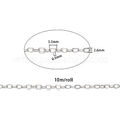 Brass Flat Oval Cable Chains&nbsp;CHC-CJ0001-23-RS