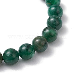 Natural Fuchsite Round Beaded Bracelets for Men Women&nbsp;BJEW-TA00612
