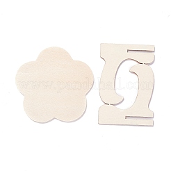 Flower Wooden Mini Chalkboard Signs&nbsp;LS-AJEW-M035-09