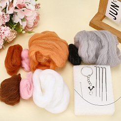 1 Set Cat Needle Felting Kit&nbsp;DIY-SC0030-17B